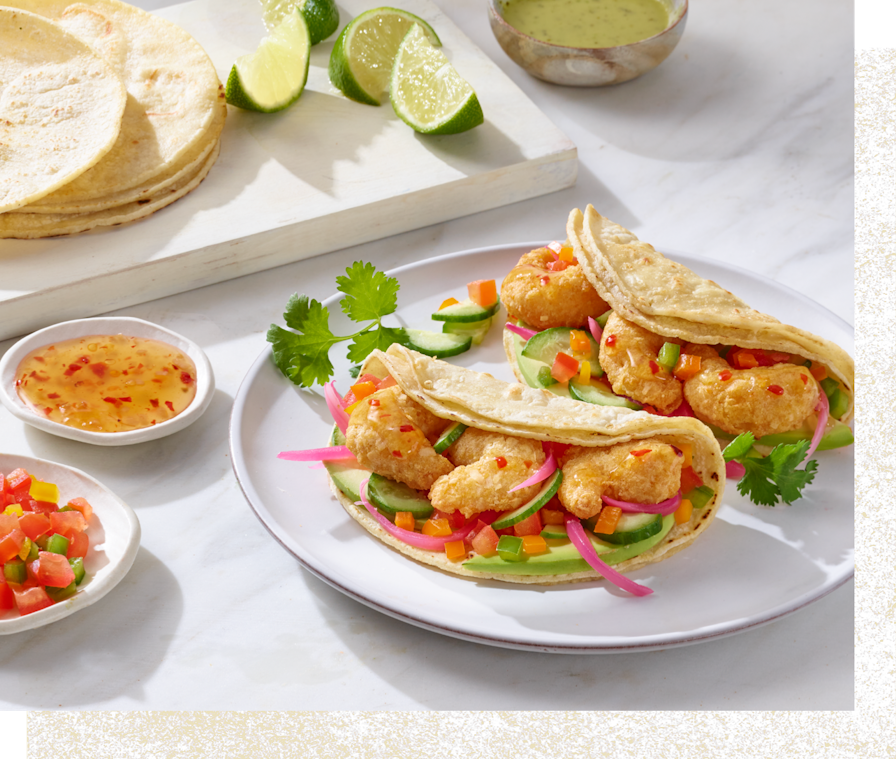 Coconut Shrimp & Sweet Chili Sauce Street Tacos Red Lobster At Home